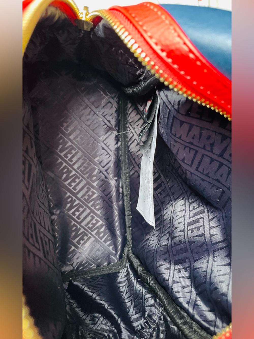 Marvel Captain Marvel Loungefly Mini Backpack — Blue, Red, Gold - Picture 6 of 6